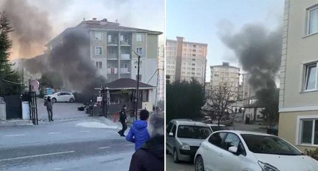 Esenyurt’ta site içerisinde korku dolu anlar