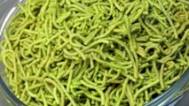 Namkeen Sev with Spinach n Mint -Besan ke namkeen  - Nisha Madhulika - Rajasthani Recipe - Best Recipe House