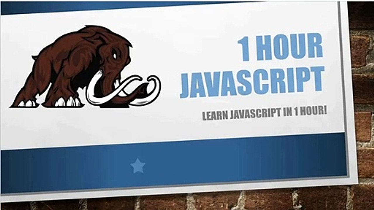 How To Learn JavaScript In 1hour