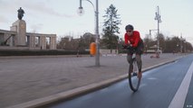 يانا تينامبرغن: سريعة جداً على الدراجة الهوائية ذات العجلة الواحدة