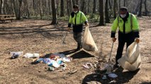 Piknikçiler Belgrad Ormanı'na bir günde 10 ton çöp bıraktı