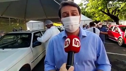 Junior da Femac acompanha a vacinação no Lagoão na manhã deste domingo