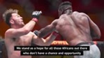 Ngannou standing for 'hope' after becoming third African-born UFC champion