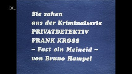 Privatdetektiv Frank Kross - 11. Fast ein Meineid