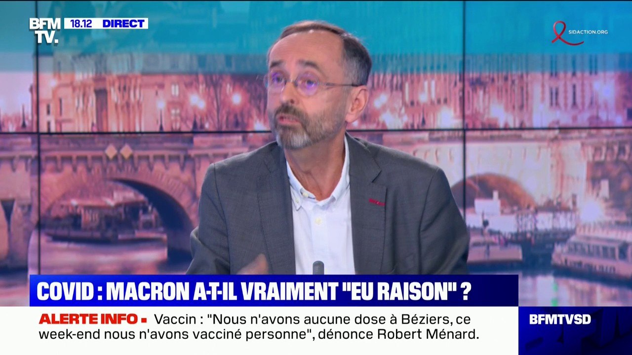 Vaccin: "Nous n'avons plus de doses à Béziers, nous n'avons vacciné personne ce week-end", déclare Robert Ménard