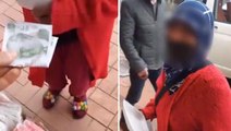 Yardım isteyen yaşlı kadına geçersiz para veren genç, video çekip dalga geçti