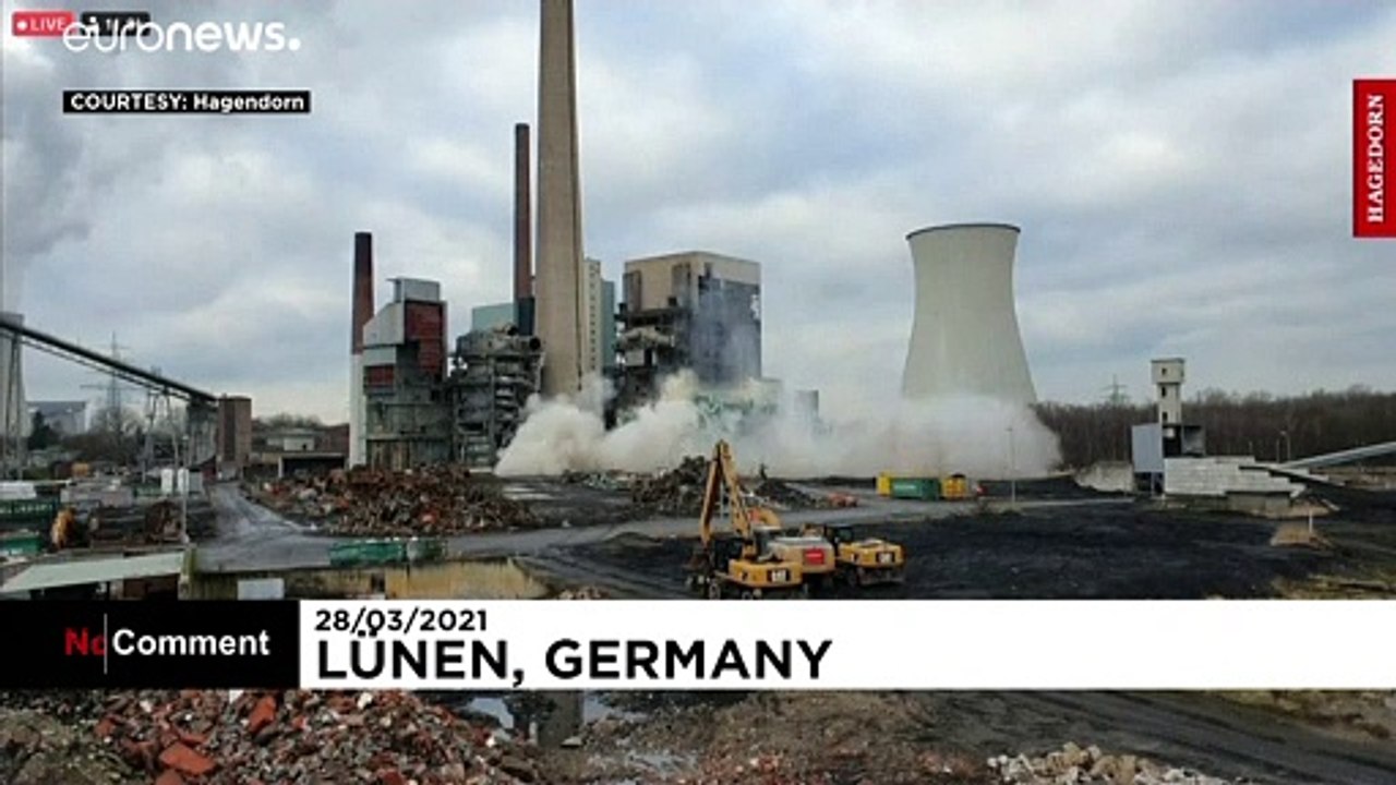 420 Kilo Dynamit: Kohlekraftwerk in Luenen gesprengt
