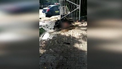 Ditemukan Kendaraan Hancur dan Potongan Tubuh di Sekitar Katedral Makassar