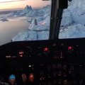 Ce pilote de ligne atterrit dans un aéroport du Groenland : images Magnifiques