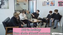 BTS in holiday// Hindi dubbing// dalbang drama// funny comedy drama