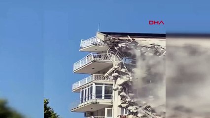 Uçtu uçtu kedi uçtu! İzmir'de korkutan görüntüler