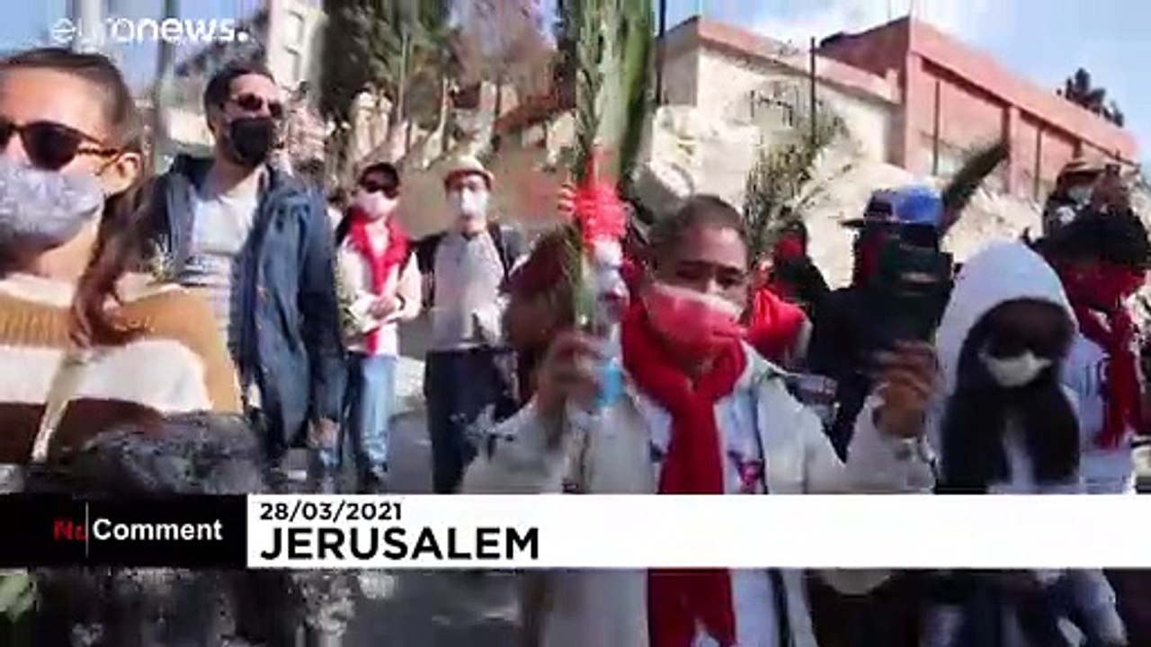 Domingo de Ramos cargado de simbolismo en Jerusalén y Qaraqosh, ciudad iraquí que visitó el  papa