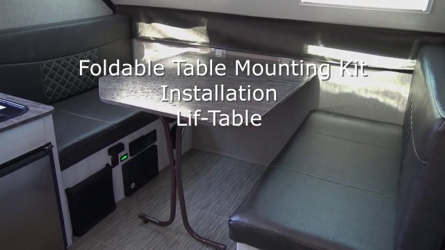 How to install wall mounted folding table. RV. A-Frame camper. Pop up camper. Aliner. Travel-trailer