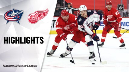 Blue Jackets @ Red Wings 3/28/21 | NHL Highlights