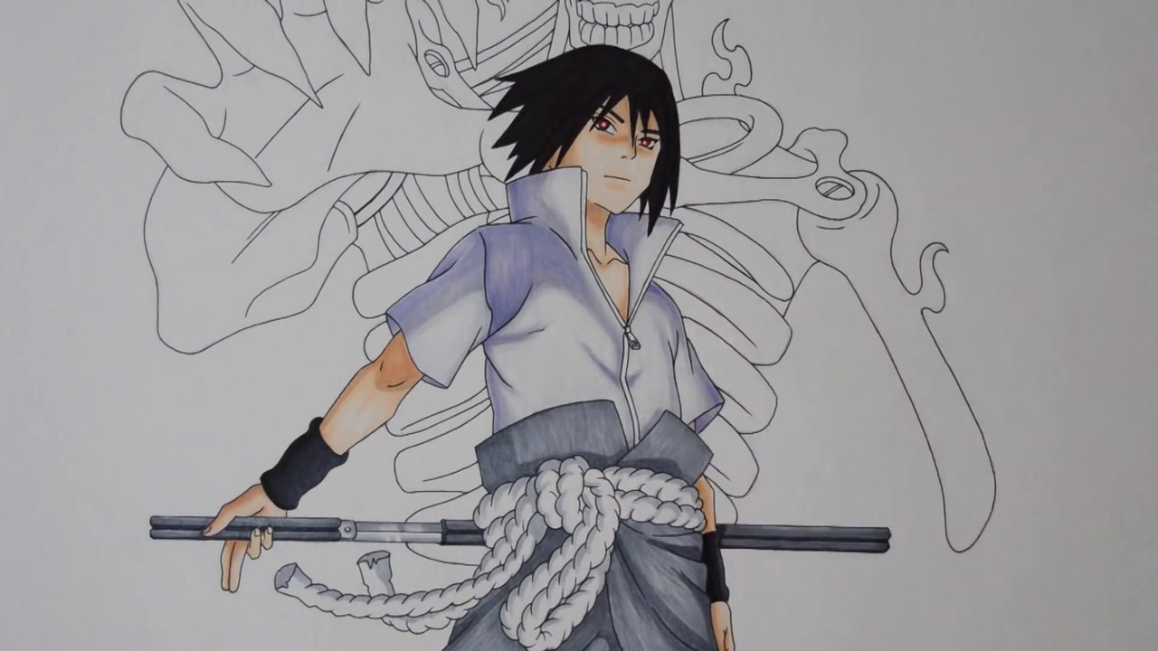 Dessin de Sasuke Pouvoir Magic