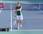 Cramping Medvedev clings on to beat Popyrin