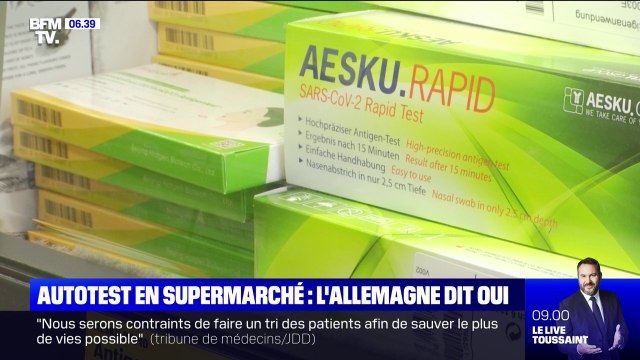 Covid-19: en Allemagne, les autotests sont vendus en supermarché
