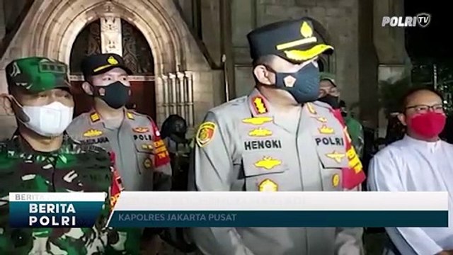 POLRES JAKPUS TINJAU GEREJA KATEDRAL