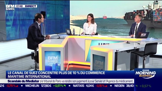 Edouard Louis-Dreyfus (Louis Dreyfus Armateurs ) : Canal de Suez, le porte-conteneurs a tourné mais ne flotte pas encore - 29/03