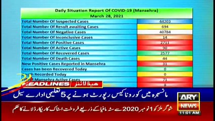 ARY News Headlines | 11 AM | 29th March 2021