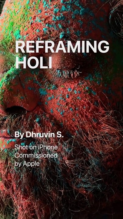 Apple Holi Shot on  iPhone