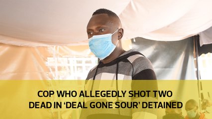 Cop who allegedly shot two dead in 'deal gone sour' detained