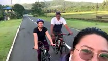 biking