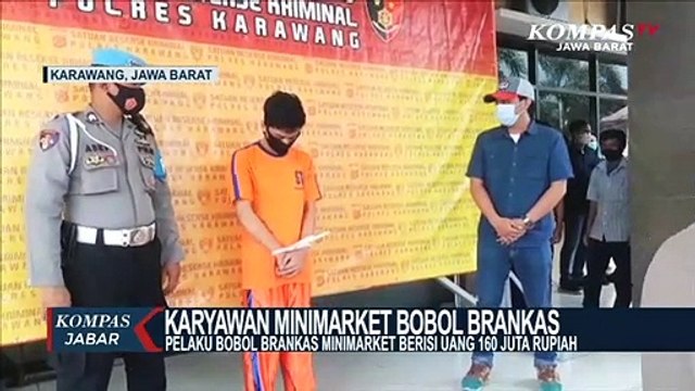 Nekat! Karyawan Mini Market Bobol Brankas