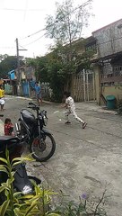 playing badminton