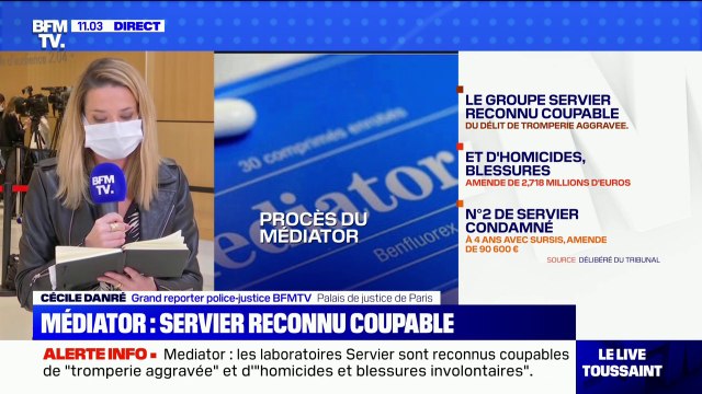 Médiator: Les laboratoires Servier reconnus coupables de tromperie aggravée et condamnés à 2,7 millions d'euros d'amende