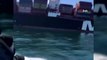 Ambarlı Limanı'nda konteyner gemisi iskeleye çarptı