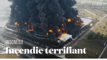 Un gigantesque incendie se déclare dans une raffinerie en Indonésie