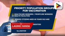 Pamahalaan, umapela sa publiko at local chief executives na sundin ang priority list sa vaccination program kontra COVID-19