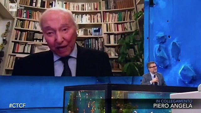 Fabio Fazio e l'intervista-imitazione a Piero Angela