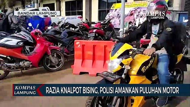 Puluhan Sepeda Motor Berknalpot Bising Dirazia Petugas