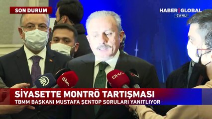 TBMM Başkanı Şentop'tan Montrö polemiği açıklaması