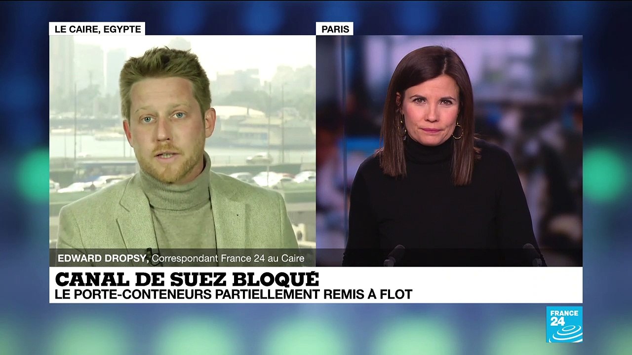 Canal de Suez : le porte-conteneurs peut-être bientôt remis à flot après de nouvelles manœuvres