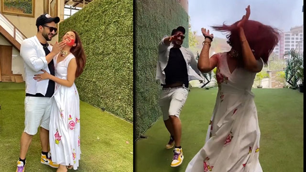 Jasmin Bhasin ने। Aly Goni के साथ मनाई ऐसी Holi 2021, Video देखकर खुश हुऐ Fans कहा ये  | FilmiBeat