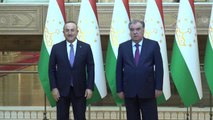 Dışişleri Bakanı Çavuşoğlu, Tacikistan Cumhurbaşkanı İmamali Rahman'la görüştü