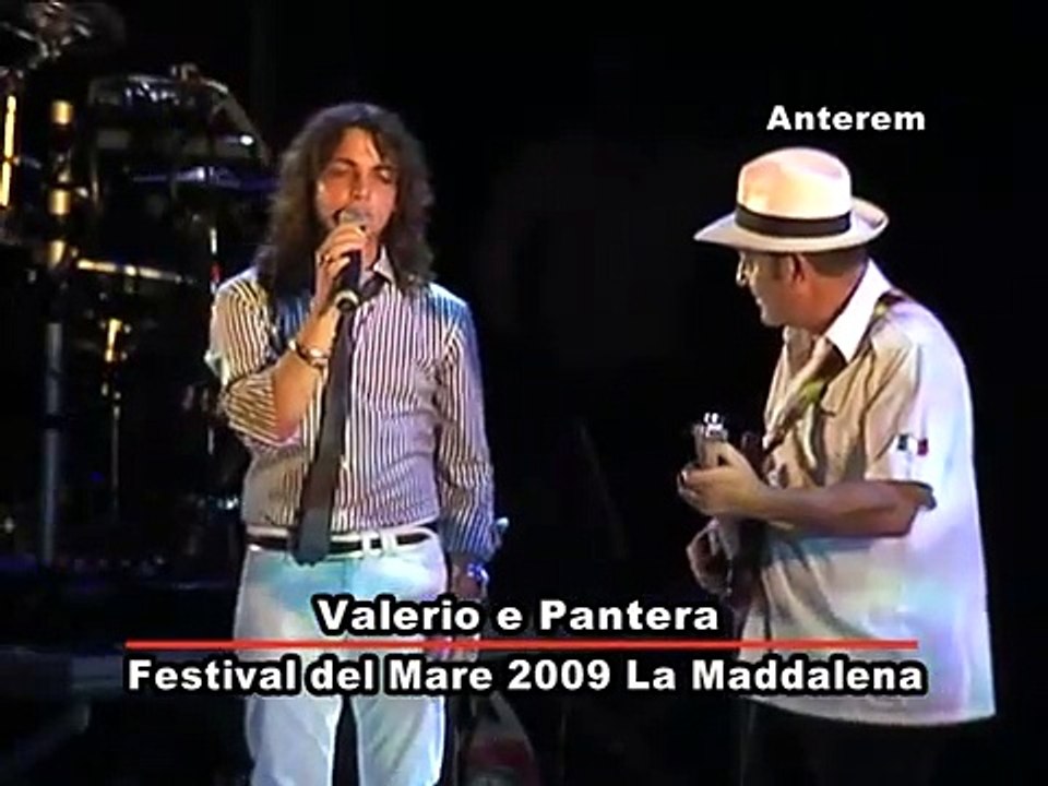 Valerio Scanu e Umberto (pantera) Festival del Mare 2009 La Maddalena