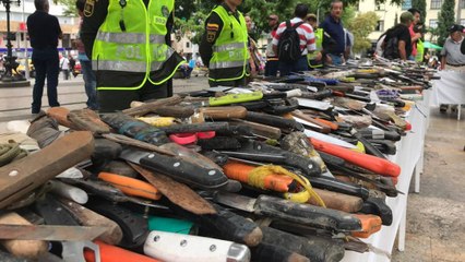 Alerta por el constante uso de cuchillos para cometer delitos en Colombia