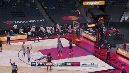 Скачать видео: Trent Jr drains dagger three at the buzzer to beat Wizards