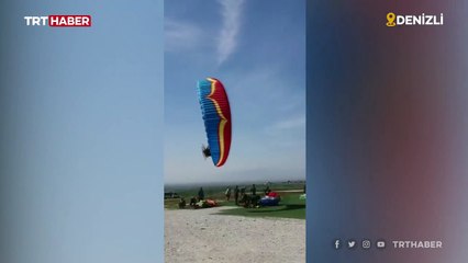 Paramotorla uçan bir kişi yere çakıldı