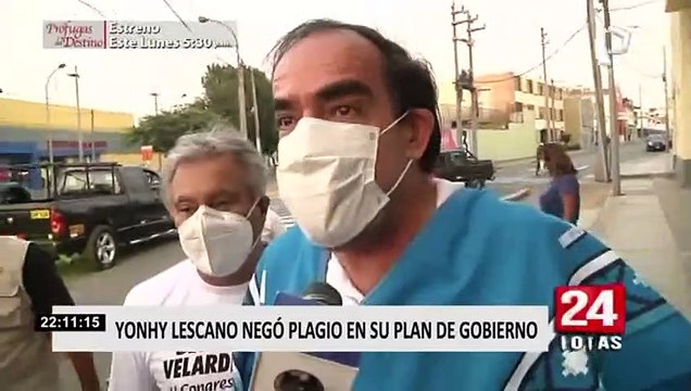 Elecciones 2021: Yonhy Lescano niega plagio en su plan de gobierno