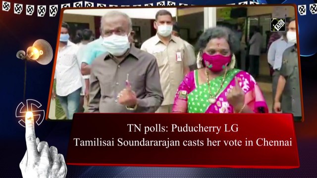 Puducherry LG Tamilisai Soundararajan casts her vote in Chennai
