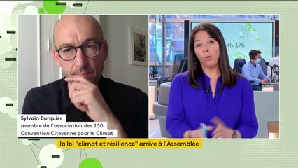 Loi Climat : "Nous ne sommes pas au rendez-vous", estime Sylvain Burquier, de la Convention citoyenne