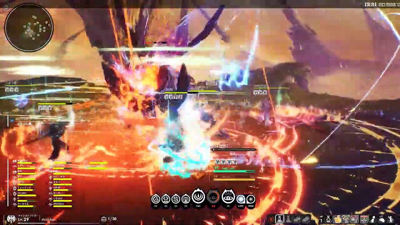 Blue Protocol - Gameplay des RAID - World Boss - Mode PVE en groupe - Combat complet