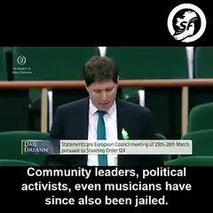 Urging the Irish government to stand up at EU level for democracy, human rights self-determination in Catalonia.