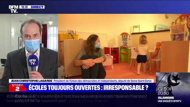 Story 6 : Je vous demande de décider la fermeture immédiate des écoles en Seine-Saint-Denis , Jean-Christophe Lagarde - 29/03