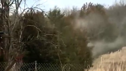 "That is not smoke" rising on the hillside